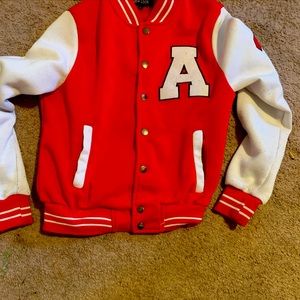 For sale red varsity jacket